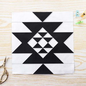 aztec quilt block fpp pattern