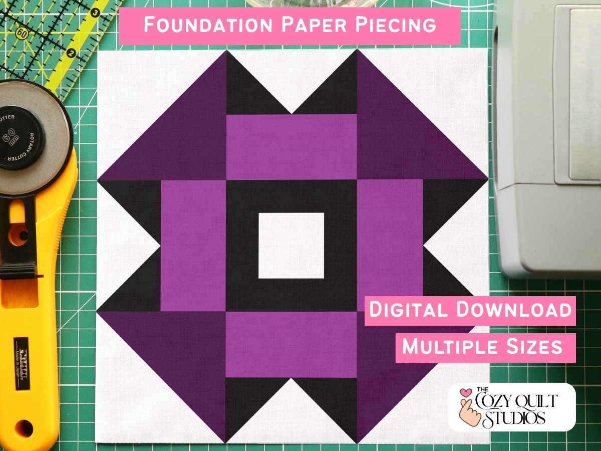 chrun dash fpp quilt block pattern easy quilt pattern